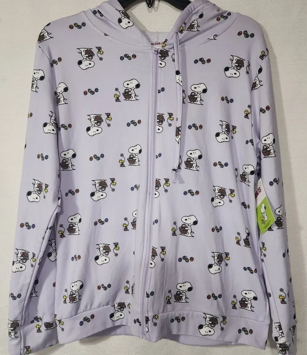 Snoopy easter egg hoodie girls Large